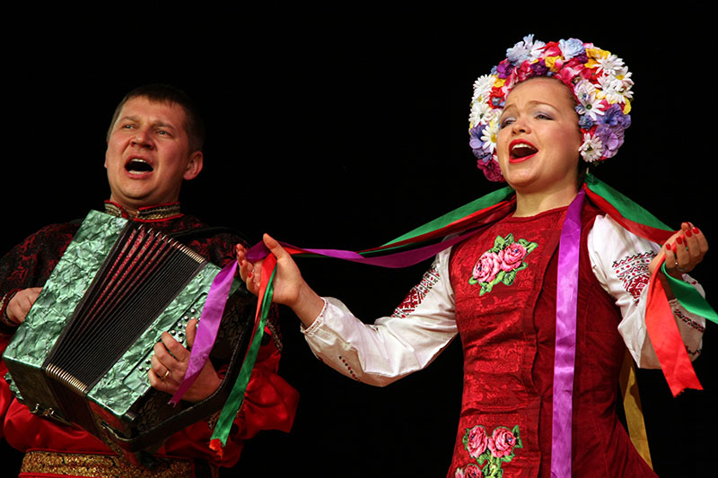 Ensemble Barynya, Miami Dade College, Miami, FL, Florida, 03-04-2010, McCarty Theater, Kendall Campus, Photo By Camilo Rios, Kendall Media, Valentina Kvasova, Mikhail Smirnov