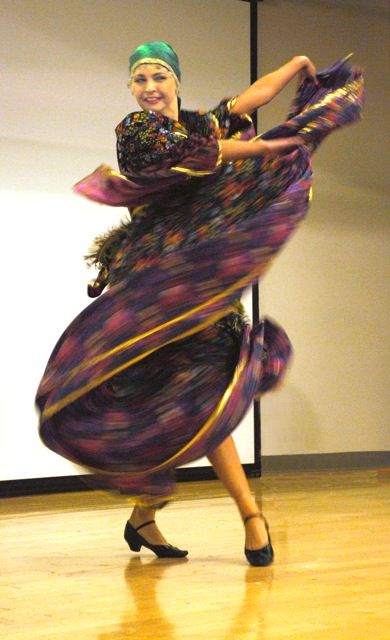 Dancer Anna Brovkina, Ensemble Barynya, Sachem Public Library, Long Island, Holbrook, New York, 11-14-2010
