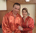 Elina Karokhina with singer Nikolai Massenkoff
