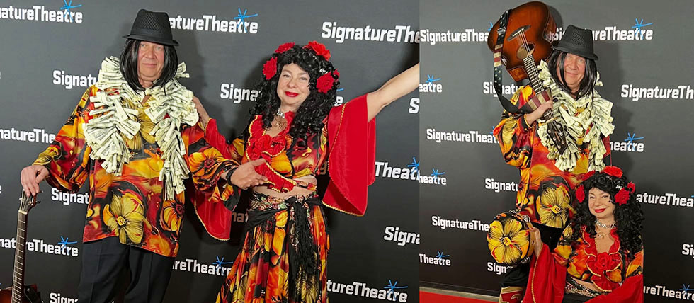 03-03-2026, Signature Theatre 480 West 42nd Street New York City, Barynya Balalaika Duo, Elina Karokhina balalaika, Mikhail Smirnov guitar, accordion, vocals, New York Russian Gypsy Balalaika Duo