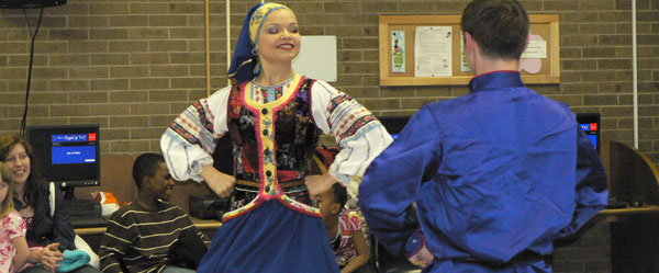 Russian dancers Valentina Kvasova, Alexey Maltsev