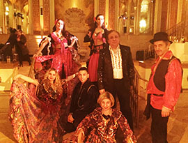 Vasily's Gypsy Band, Vasiliy Yankovich Romani, Alisa Egorova, Elina Karokhina, Roman Ivanoff, Petroushka Ball-2016, Plaza Hotel, New York City, USA