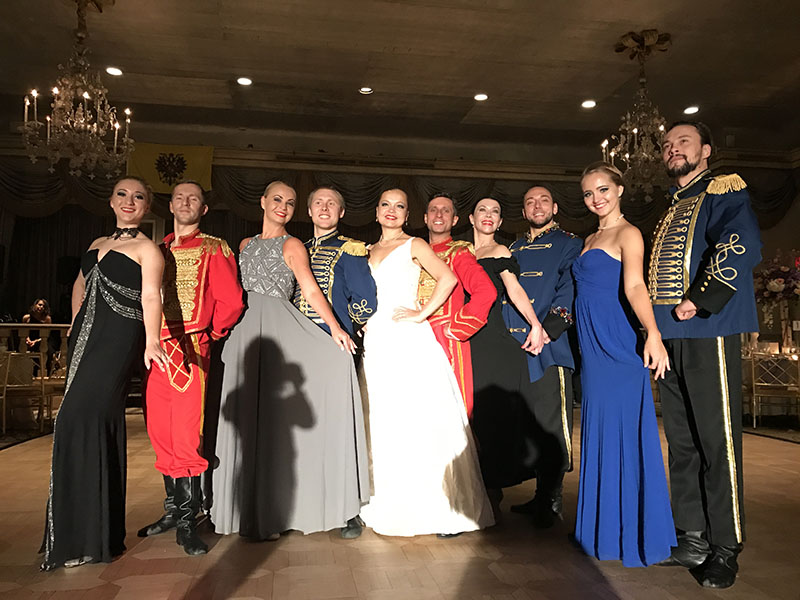 Russian Nobility Ball 2017, Hotel Pierre, New York City, Ensemble Barynya Dancers, Anna Brovkina, Ekaterina Brovkina, Valentina Kvasova, Olga Chpitalnaia, Simona Zhukovsky, Vladimir Nikitin, Serhiy Tsyhanok, Konstantin Tulinov, Danila Sherstobitov, Alexander Rudoy