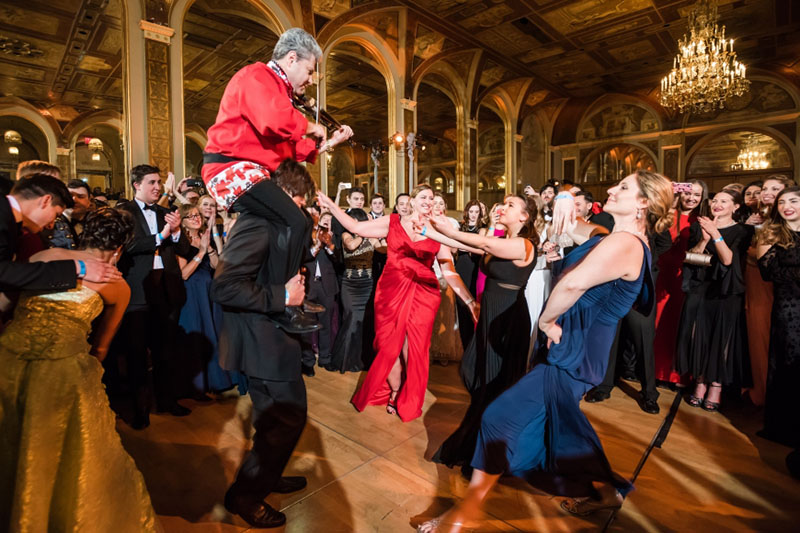 Petroushka Ball-2017, Barynya Balalaika Orchestra, violinist Yaroslav Bell, The Plaza Hotel, New York City, USA