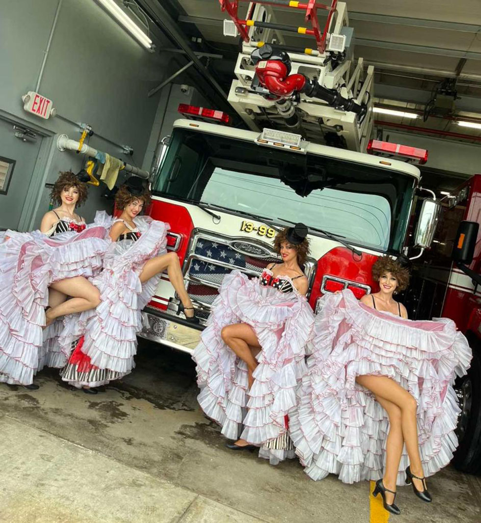 NY Can-Can Dancers, July 16th 2022, 07-16-2022, Piermont's Bastille Day Street Fair Celebration, Piermont, New York
