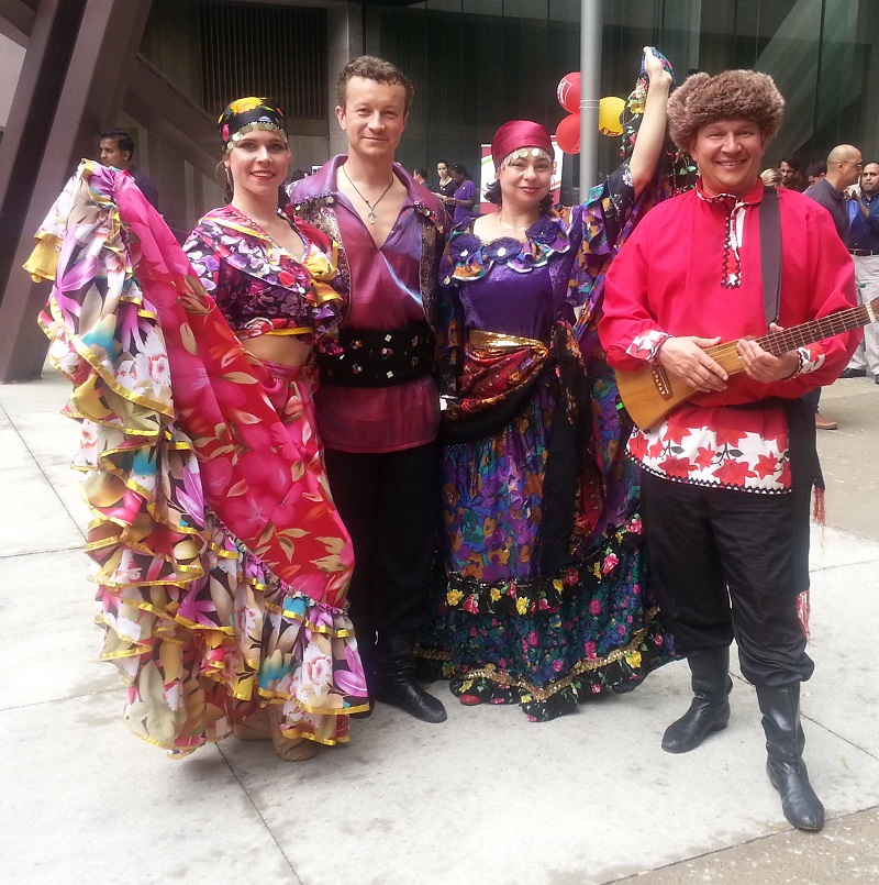 Toronto, Ontario, Ukrainian, Gypsy, Cossack, Russian dancers, balalaika, garmoshka, event in Canada