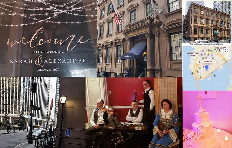 NYC Klezmer Band, Wedding in Manhattan, One Hanover Square