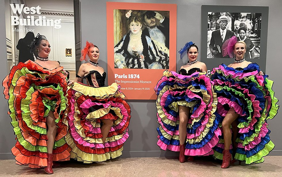 Washington, D.C. Can-Can Cabaret Dancers, National Gallery of Art, An exhibition of Paris 1874