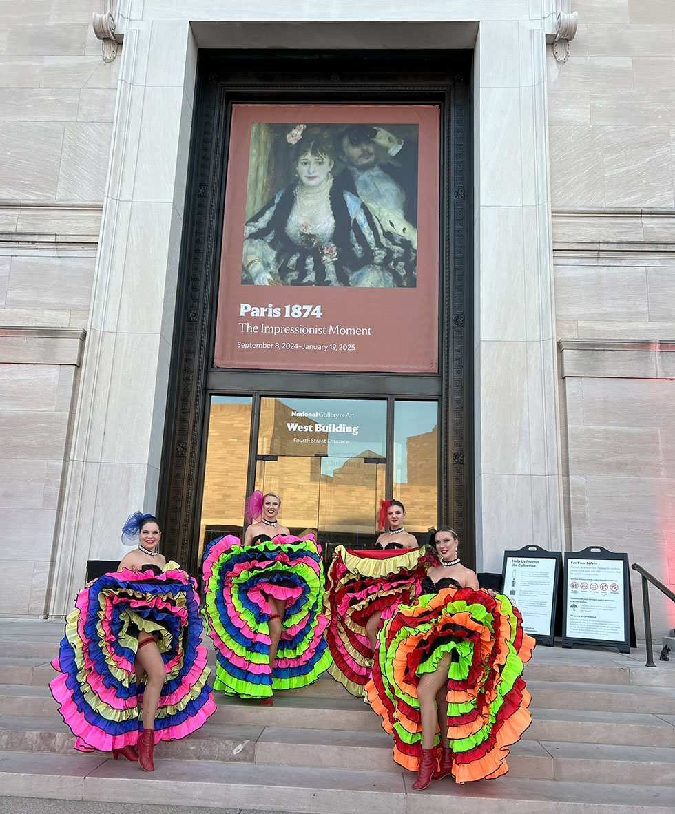 Washington, D.C. Can-Can Cabaret Dancers, National Gallery of Art, An exhibition of Paris 1874