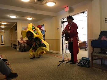 Massachusetts Assisted Living concerts, Russian Balalaika Duo, Gypsy dance