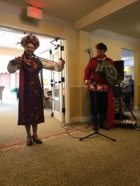 Massachusetts Assisted Living concerts, Russian Balalaika Duo, Ukrainian folk song and dance