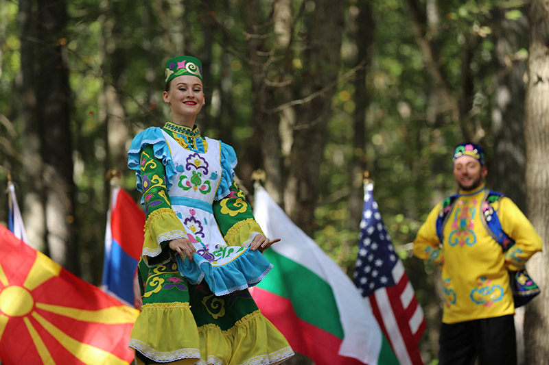 Tatar Traditional Dance, Dinara Subaeva, Serhiy Tsyganok, Maryland, Slavic Heritage Festival, St Mary's Assumption Eastern Rite Church, Joppa, MD, U.S. Army photo by Sgt. Kalie Jones