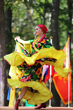 Russian Gypsy Dance, Dinara Subaeva, Maryland, Slavic Heritage Festival, St Mary's Assumption Eastern Rite Church, Joppa, MD, U.S. Army photo by Sgt. Kalie Jones