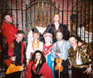 Russian folk ensemble after the show in Cabaret "Moscow", New York City