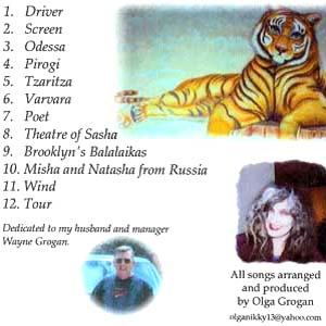 Russian chanson author and singer Olga Grogan from Walsenburg, Colorado