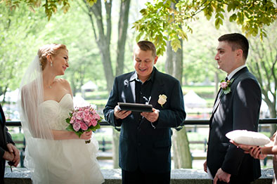 Russian Wedding Ceremony, Central Park NYC. Wedding Minister Mikhail