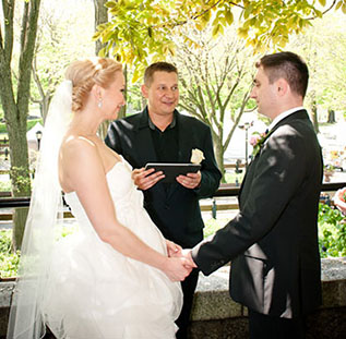 Russian Wedding Ceremony, Central Park NYC. Wedding Minister Mikhail