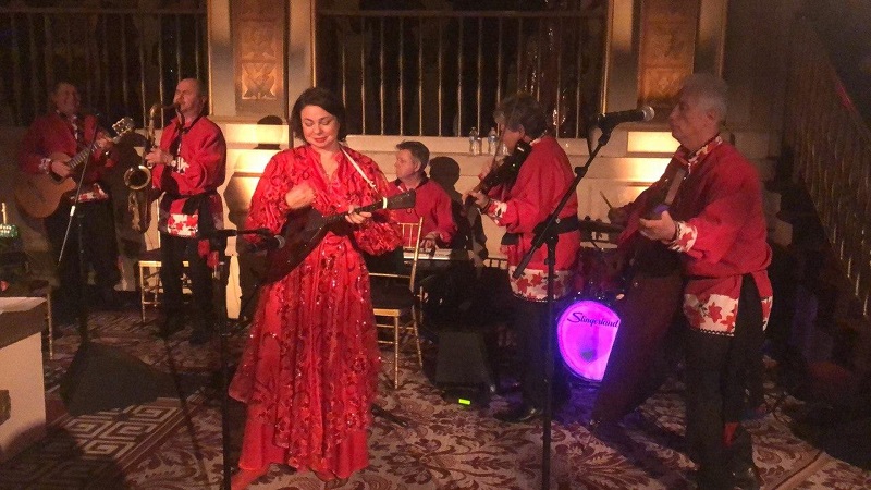 Barynya Balalaika Orchestra, Petroushka Ball, The Plaza Hotel NYC, February 7th 2020, Mikhail Smirnov, Elina Karokhina, Leonid Bruk, Yaroslav Bell, singer Irina Zagornova, Sergey Gurbeloshvili, Igor Lutsev, Vladimir Barskiy