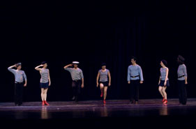 Ensemble Barynya, photo by Dalia Bagdonaite, Dance of Russian Sailors "Yablochko"