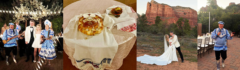 10-18-2025, Russian Wedding Arizona, Russian Wedding MC Mikhail Arizona, Russian wedding DJ Arizona, Balalaika Duo Wedding Arizona,       ,   ,    , Russian MC, tamada, Elina Karokhina (balalaika), Russian DJ Alisa, Russian wedding, Adobe Village Inn Hotel 150 Canyon Cir Dr Sedona AZ 86351