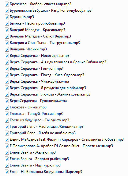 Russian DJ Song List Most Requested Russian Songs updated April 15, 2013