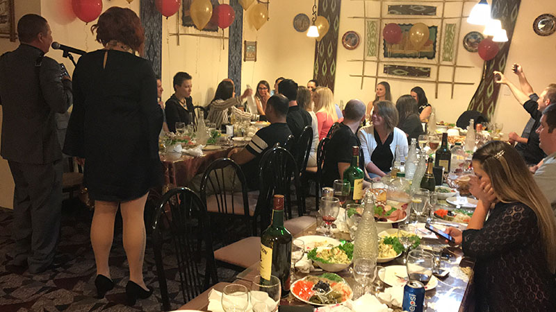 Russian Birthday Party, Kavsar Uzbek Halal Restaurant, Pittsburgh, PA, Pennsylvania
