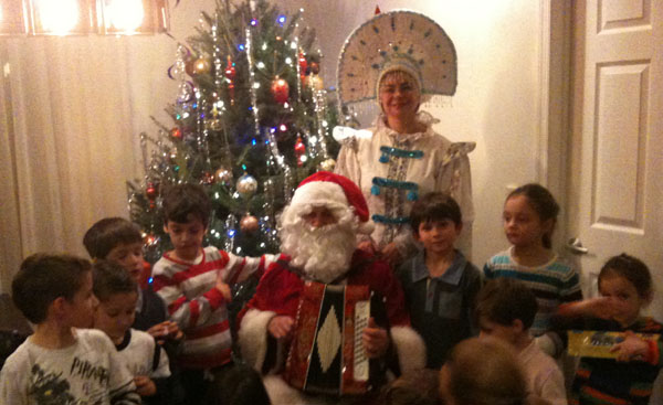Ded Moroz Snegurochka Дед Мороз Снегурочка Хобокен Нью-Джерси Hoboken, NJ, New Jersey