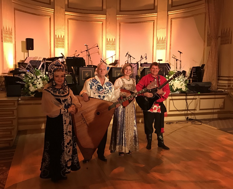 Irina Zagornova, Leonid Bruk, Elina Karokhina, Mikhail Smirnov, Petroushka Ball, Plaza Hotel, New York City, New York