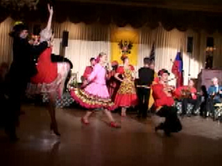 Russian folk dance "Quadrille" performed by ensemble "Barynya" from New York
