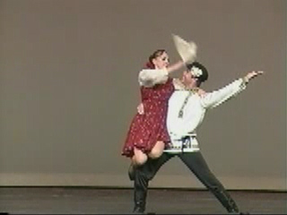 Barynya Russian folk dancers Andrij Cybyk and Ganna Makarova