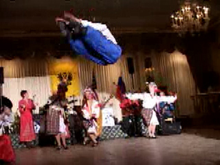 Hopak Ukrainian traditional dance performed by folk dance and music ensemble Barynya from New York