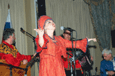 Russian folk singer Irina Zagornova