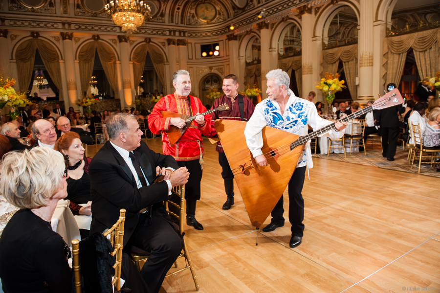 Ensemble Barynya, Lev Zabeginsky, Mikhail Smirnov, Leonid Bruk, Petroushka Ball 2013, The Plaza Hotel, New York City, USA, Photo credit :: Maike Schultz