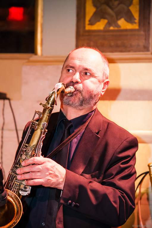 Saxophone player Sergey Gurbeloshvili, Photo credit :: Maike Schultz, Annual Petroushka Ball 2014, The Plaza, New York City