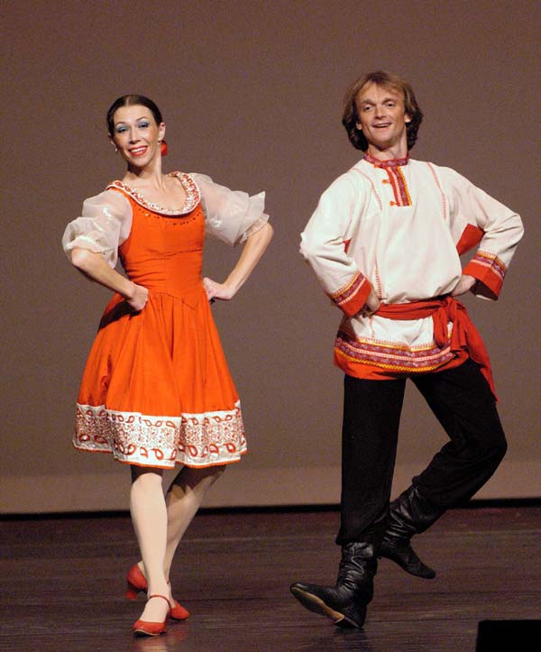 New York based Russian folk dance and music ensemble Barynya: Russian folk dancers Olga Chpitalnaia, Vitaly Verterich
