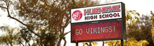 Hueneme High School, image from Hueneme High School website www.huenemehigh.us