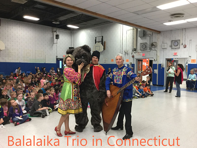 Barynya Balalaika Trio, Connecticut, Leonid Bruk, Elina Karokhina, Mikhail Smirnov, Farm Hill Elementary School, 390 E Ridge Rd, Middletown, CT 06457, Monday, May 2nd. 2016