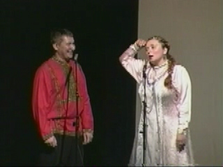Russian folk duo "Misha and Natasha from Russia" performing Tongue-Twister Song Natalia videoclip