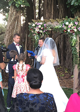 Russian Wedding Ceremony, Wedding Minister Mikhail, Flamingo Gardens, Davie, Florida
