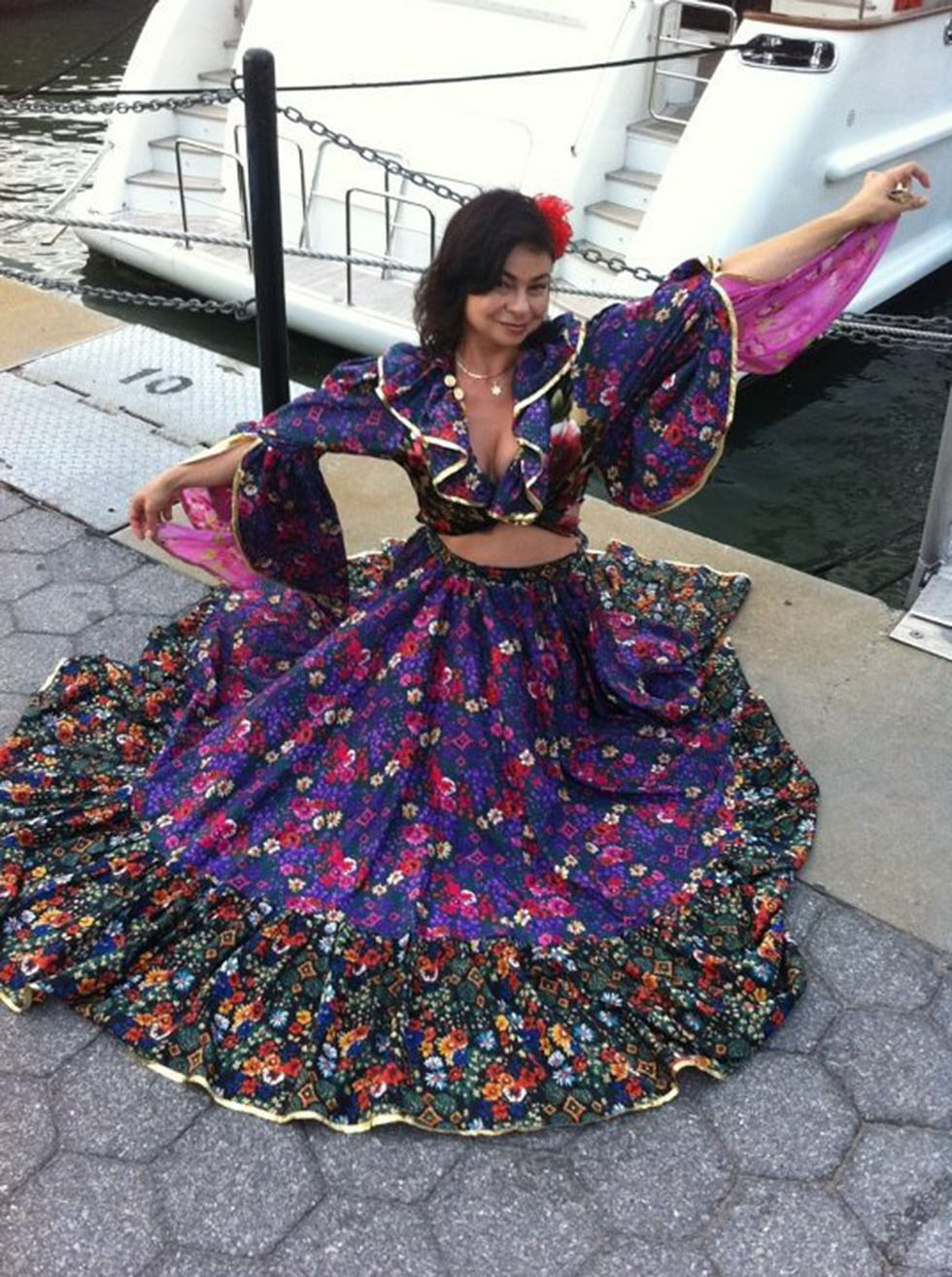 Sunday August 5th 2012, Russian-Gypsy style party on the boat in New York City, 08-05-2012, Elina Karokhina (balalaika)