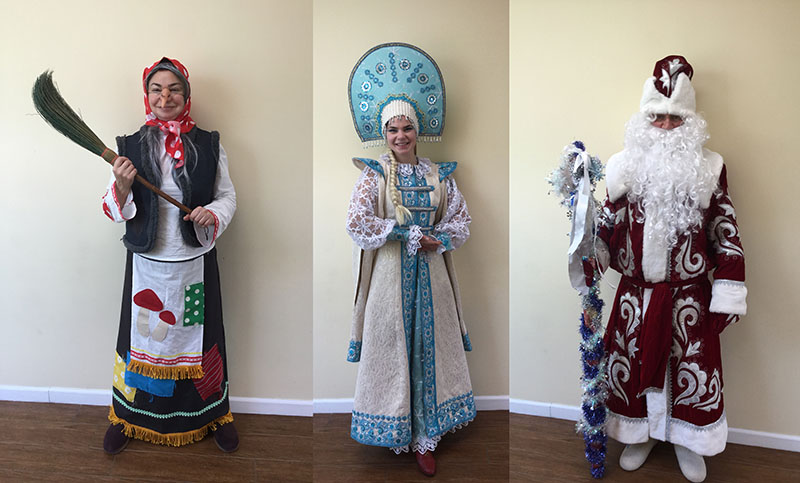Ded Moroz Show, Snegurochka, Baba Yaga, Olaf, Snow Queen for hire in New York, Служба Деда Мороза и Снегурочки в Нью-Йорке