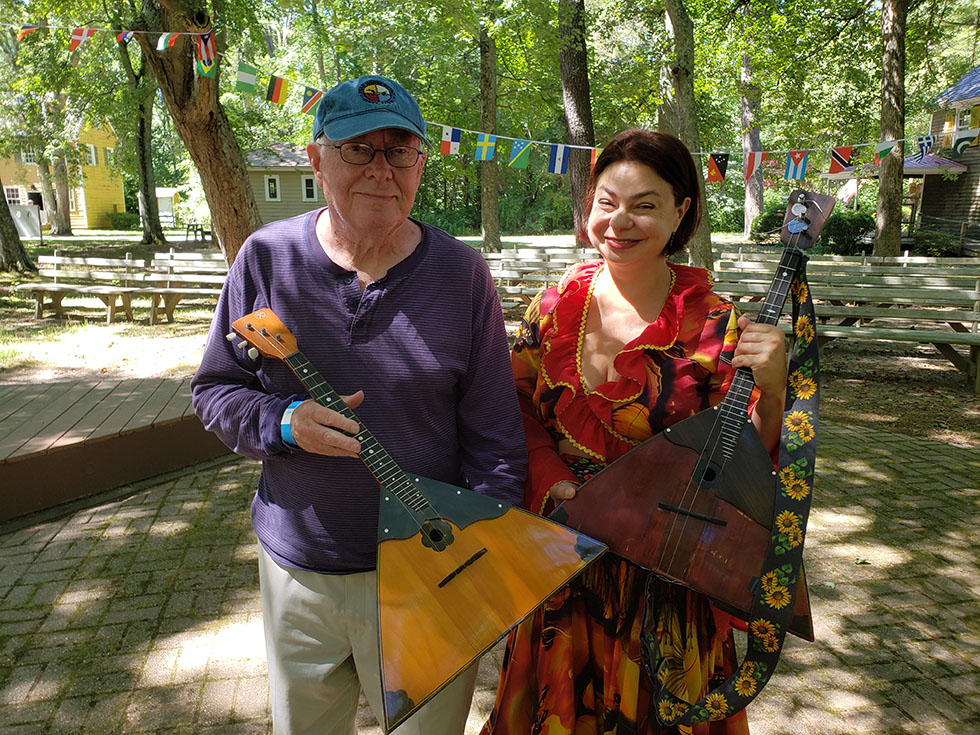 Saturday August 13th 2022, 08-13-2022,  ,  , Mikhail Smirnov, Elina Karokhina, Barynya Balalaika Duo, Historic Cold Spring Village, Cape May, New Jersey, 720 Rt 9 South Cape May NJ 08204