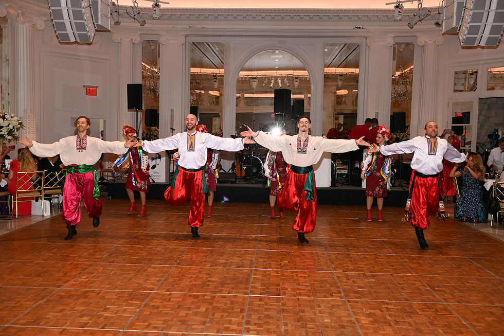 90th Annual Russian Nobility Ball 2023, The Pierre A Taj Hotel, New York City, Russian song, dance, music ensemble Barynya, artistic director Mikhail Smirnov, photo copyright Dave Kotinsky