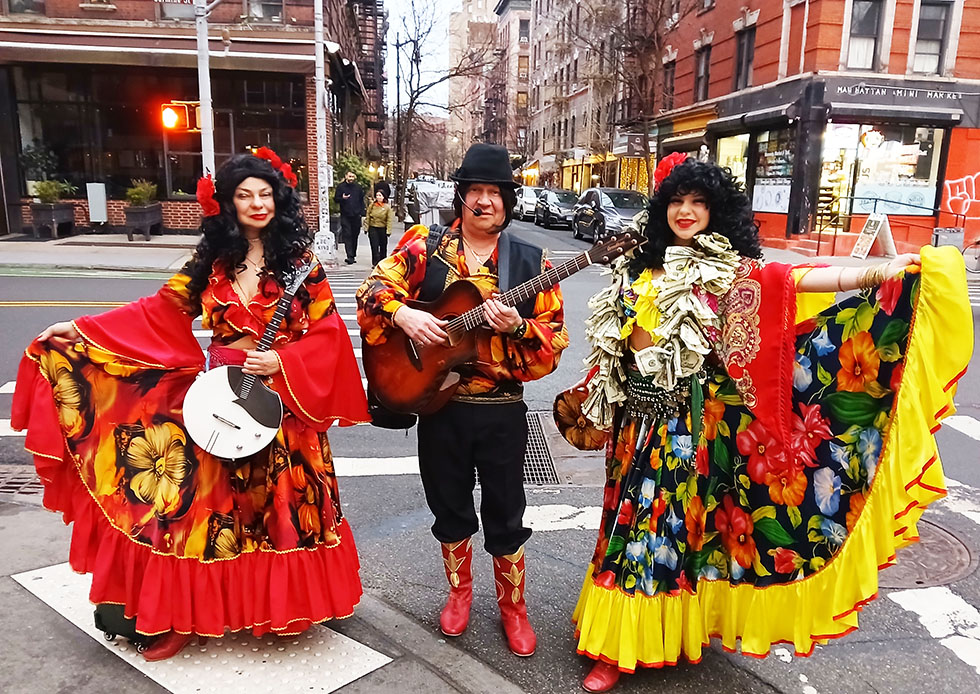 03-16-2025, Sunday March 16th 2025, Russian-Gypsy trio, Russian-Gypsy dance and music ensemble,     -, Sveta restaurant 64 Carmine St New York NY 10014
