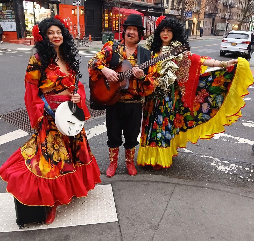 03-16-2025, Sunday March 16th 2025, Russian-Gypsy trio, Russian-Gypsy dance and music ensemble,     -, Sveta restaurant 64 Carmine St New York NY 10014