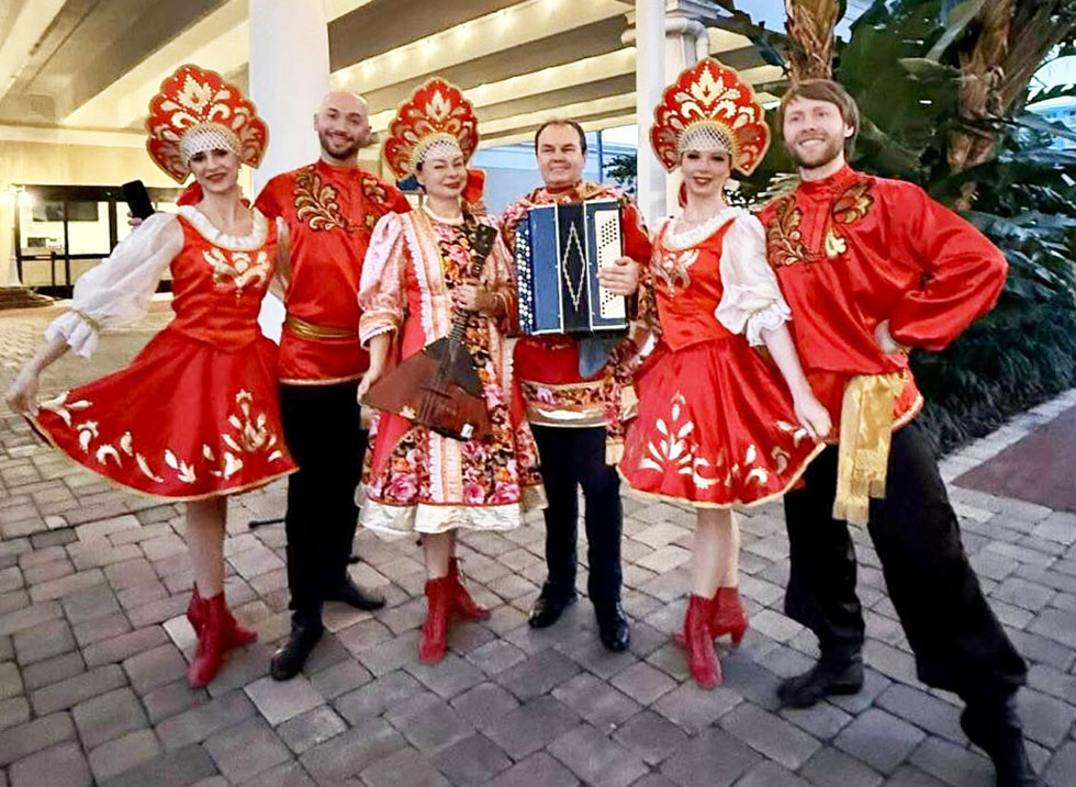 01-24-2026, Florida Balalaika Duo, Russian dancers Florida, ������� �������� ����� �������, Island Grand at TradeWinds St. Pete Beach Florida, Russian Winter Ball-2026