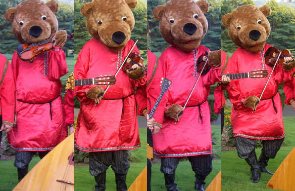 Russian Bear violin virtuoso