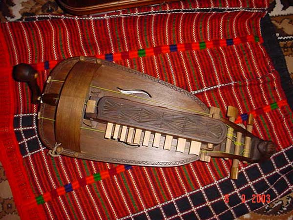Ukranian Lira\ . Russian folk musical instrument handmade in Russia by craftsman Aleksandr Zhukovski