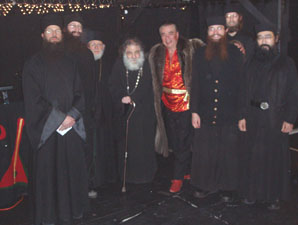 Nikolai Massenkoff with Monks of St. John of Shanghai Monastery