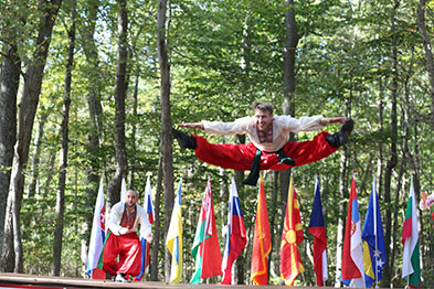Ukrainian National Dance Hopak, dancer Vladimir Nikitin, Maryland, Slavic Heritage Festival, St Mary's Assumption Eastern Rite Church, Joppa, MD, U.S. Army photo by Sgt. Kalie Jones